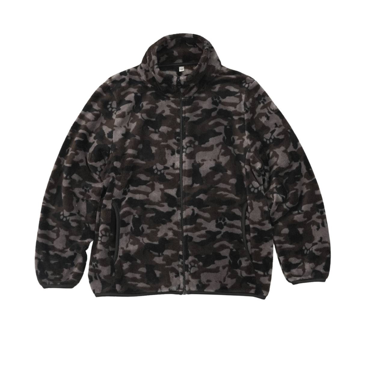 キッズシルキーフリースジャケット総柄