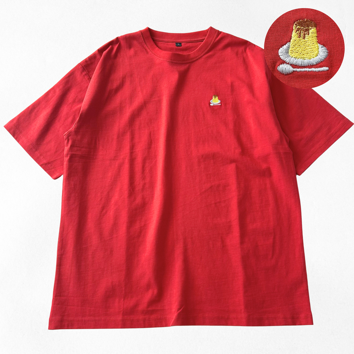 綿100%刺繍Tシャツ（食べ物）