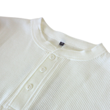 ワッフルヘンリーネックTシャツ(2025年新作)