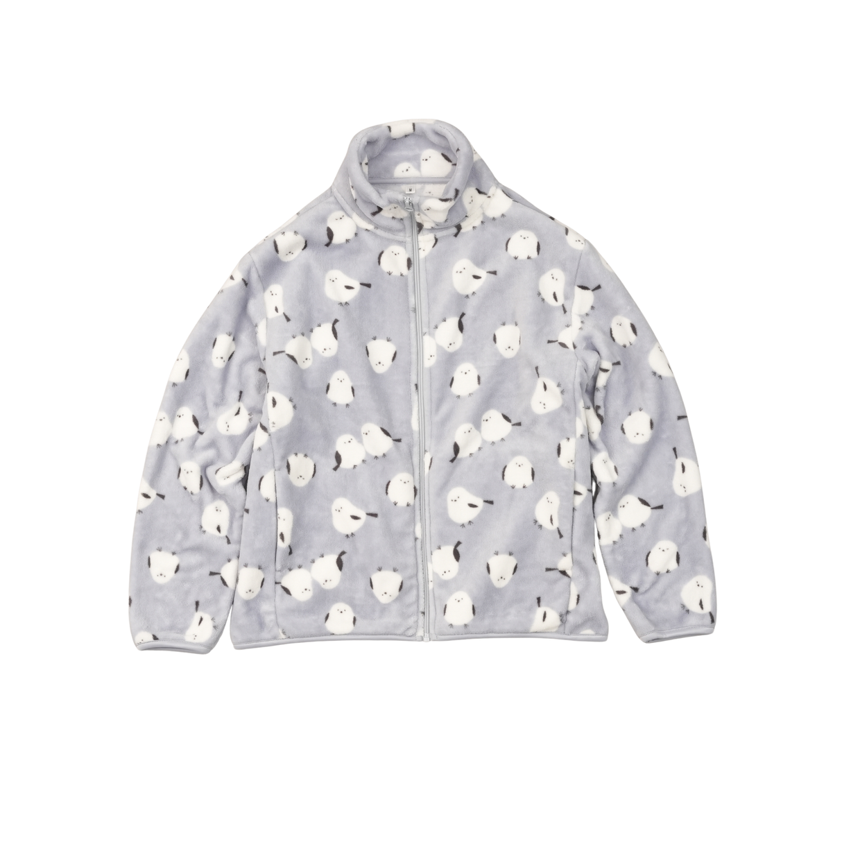 シルキーフリースジャケット総柄