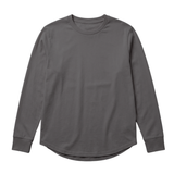 プレミアムファインコットンクルーネック長袖Tシャツ