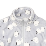 キッズシルキーフリースジャケット総柄