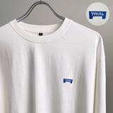 綿100%長袖刺繍Tシャツ