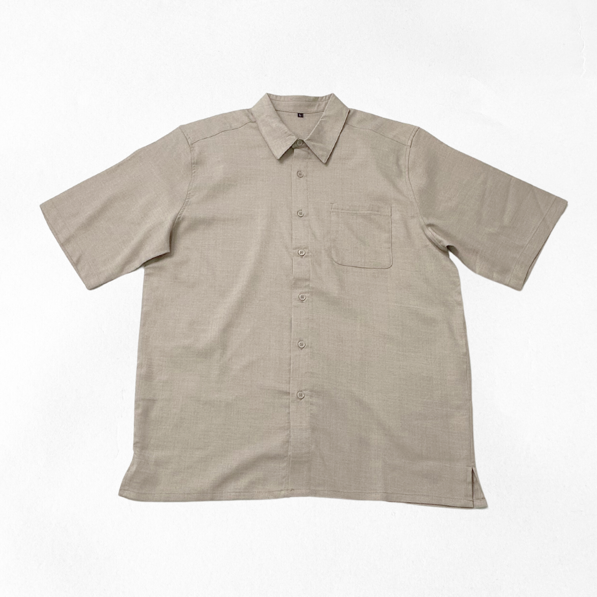 NOBIRUNOストレッチ半袖シャツ（リネンライク）