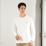 綿100%刺繍Tシャツ(長袖)