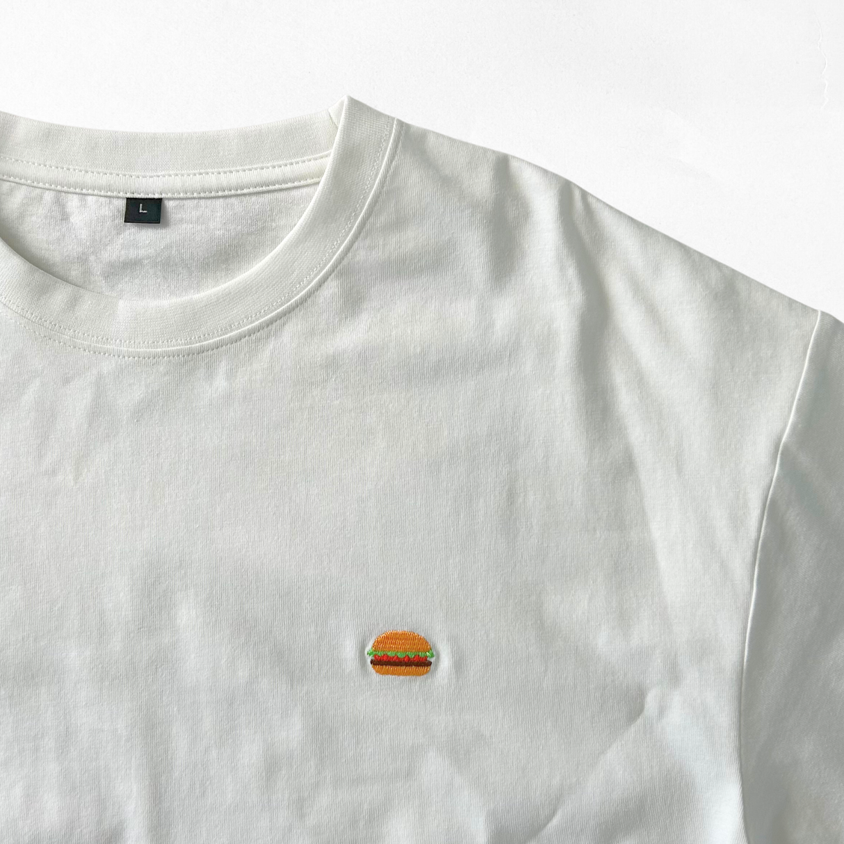 綿100%刺繍Tシャツ（食べ物）