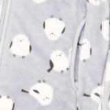 キッズシルキーフリースジャケット総柄