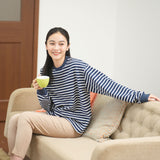 しっかりコットンボーダーＴシャツ（長袖）