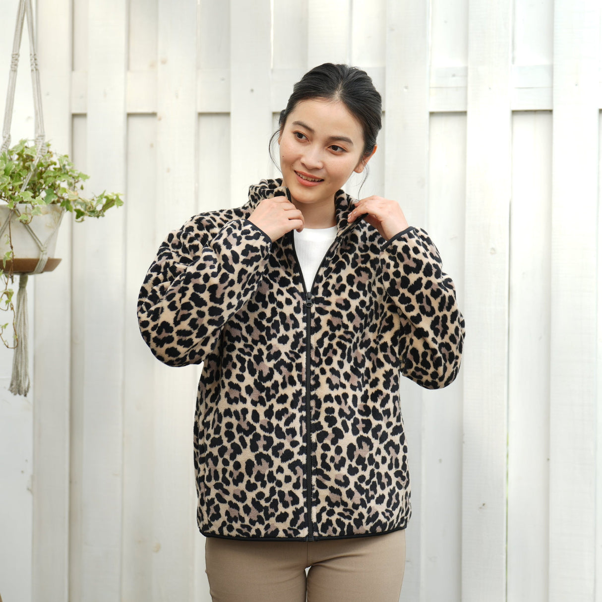 シルキーフリースジャケット 総柄（2024年モデル）