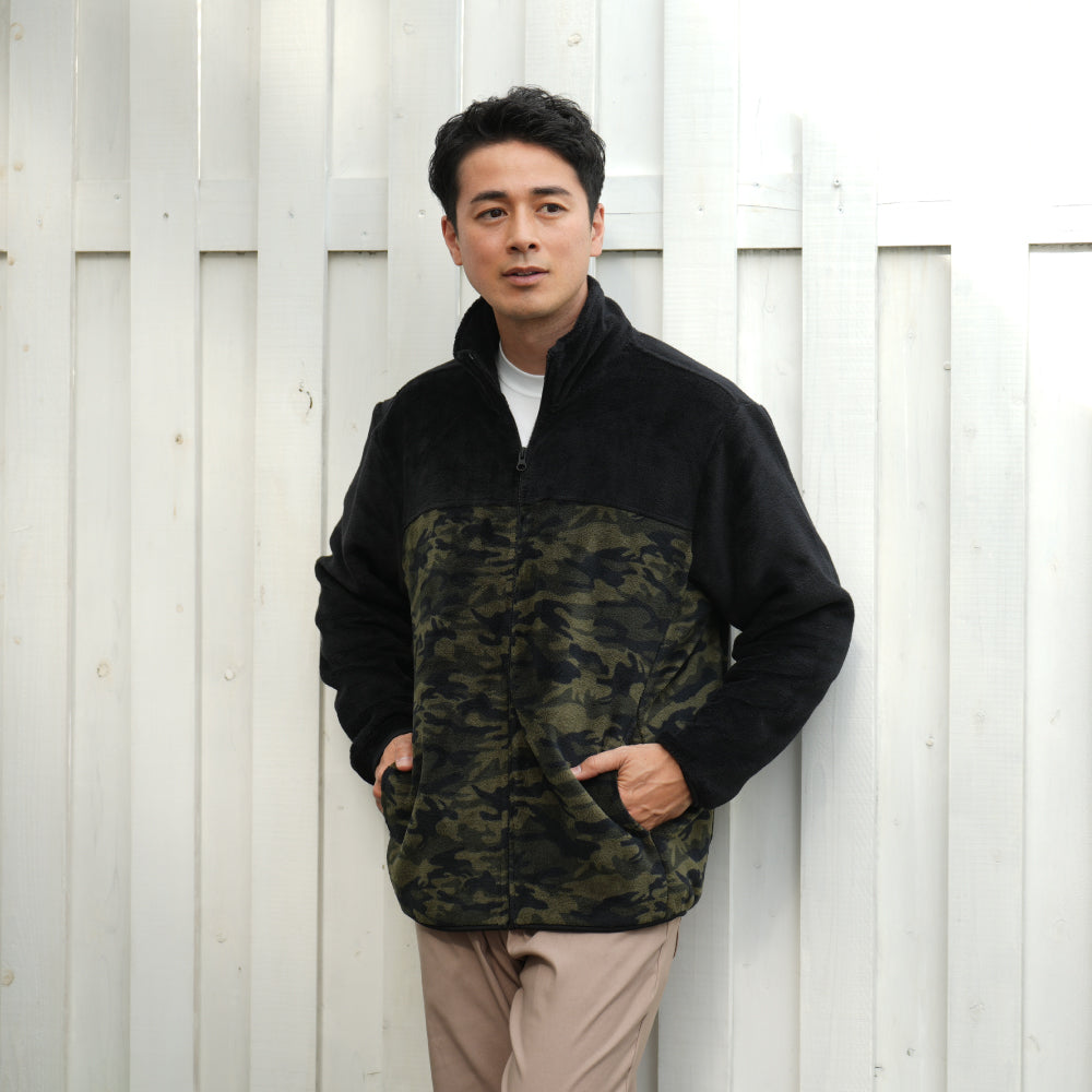 シルキーフリースジャケット 総柄（2024年モデル）