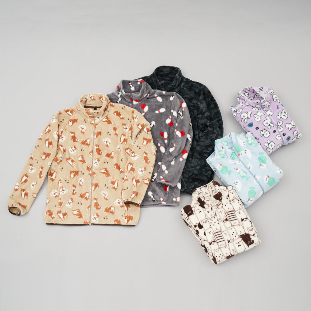 シルキーフリースジャケット 総柄（2024年モデル）