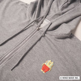 ごろごろにゃんすけ刺繍ZIPパーカー