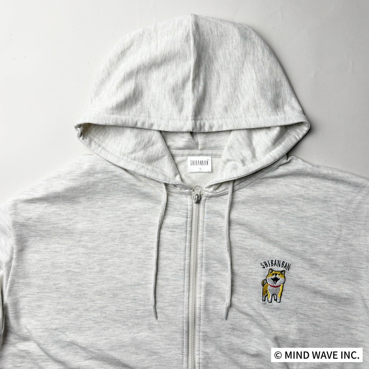 にゃばんばん刺繍ZIPパーカー