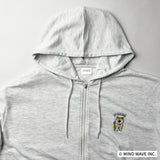 にゃばんばん刺繍ZIPパーカー