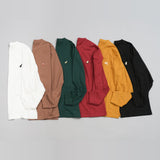 綿100%長袖刺繍Tシャツ